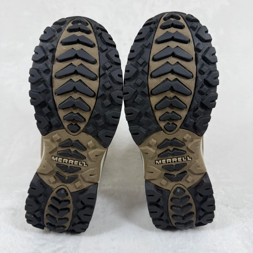 Merrell Aurora Waterproof Winter Boots Womens 9‎ Brown Suede Thinsulate Polartec